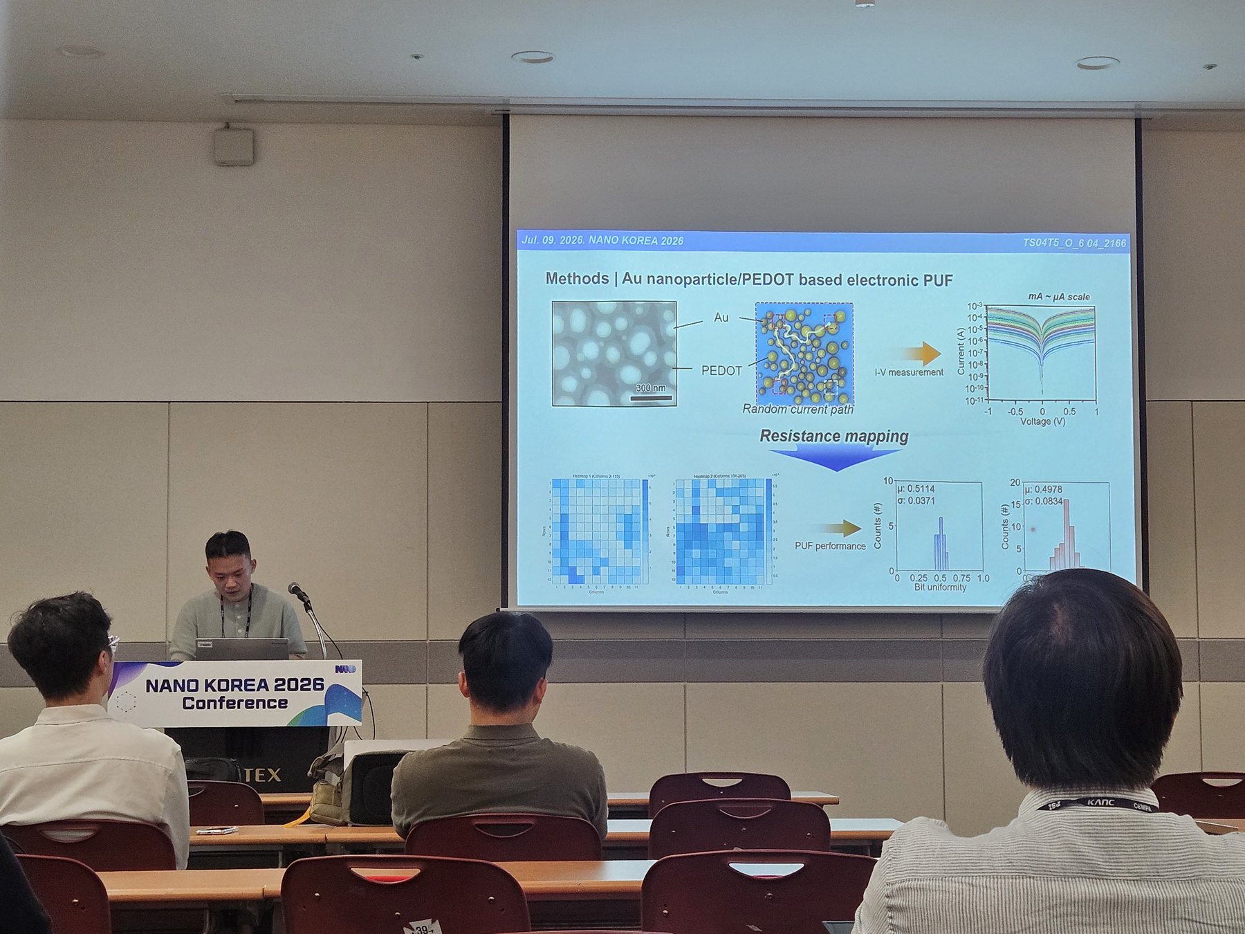 김민성 학생, Nano Korea 2026 구두발표 (July 2026)